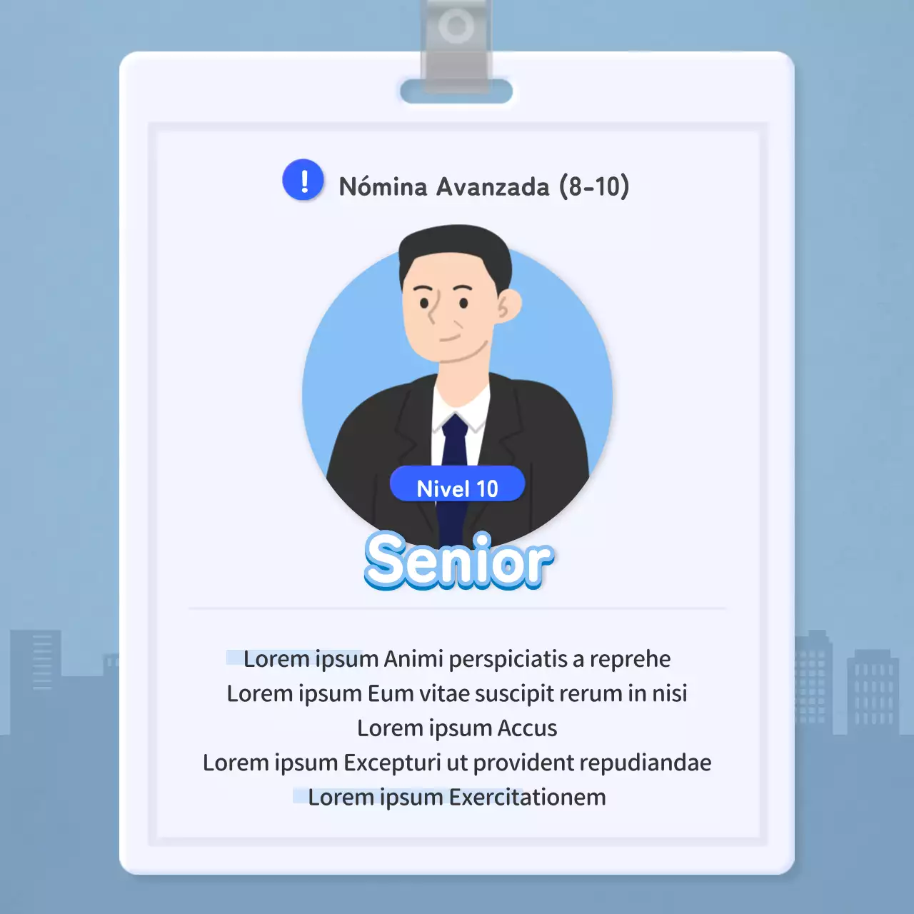Lista de control a nivel de trabajador con el concepto de tarjeta naranja de empleado