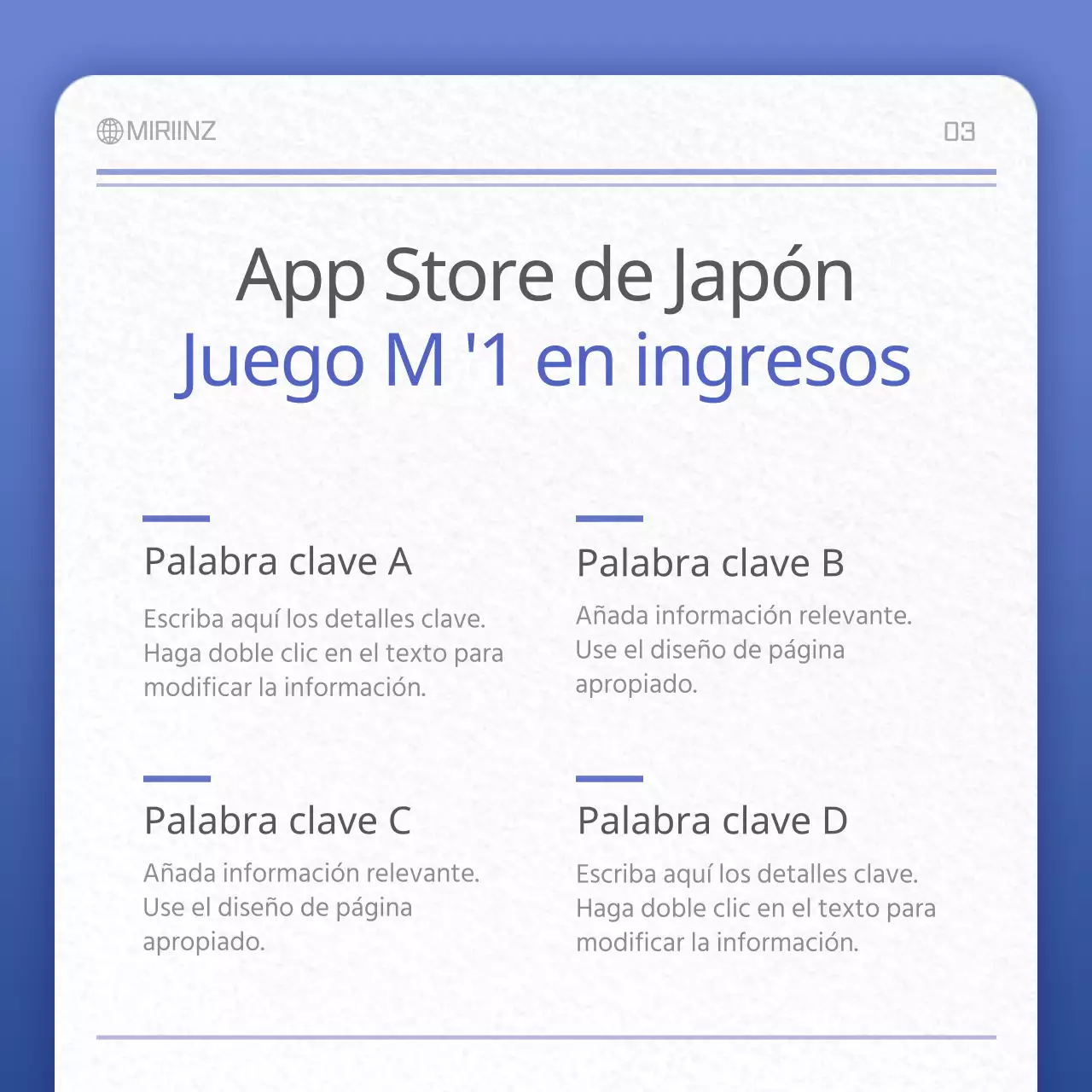 Tarjeta con textura de papel en azul y grisConcept NewsClipping