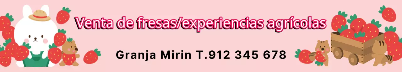 Experiencia en una granja de fresas rosas