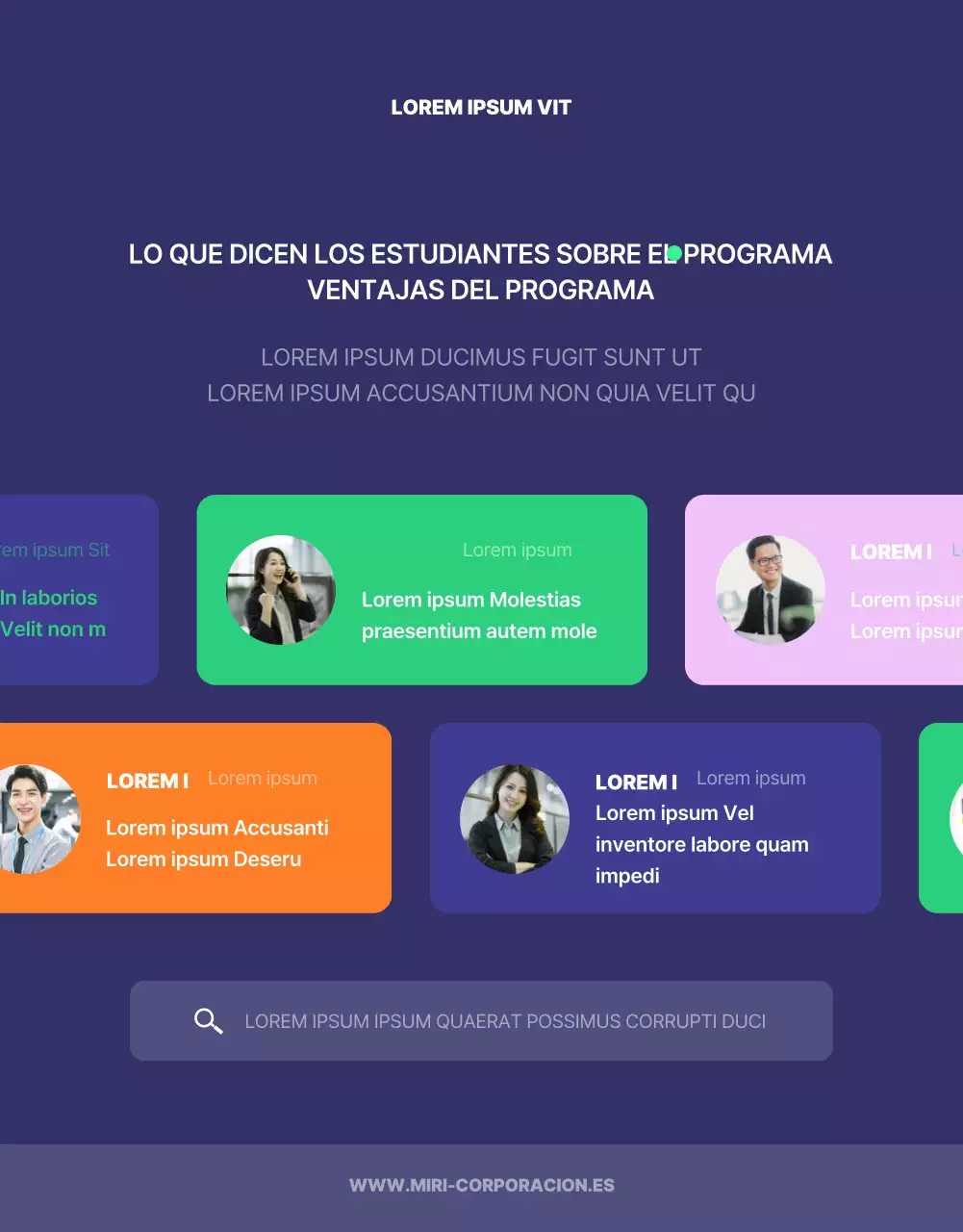 Azul marino, concepto de forma sencilla Sistema interno de formación para el empleo