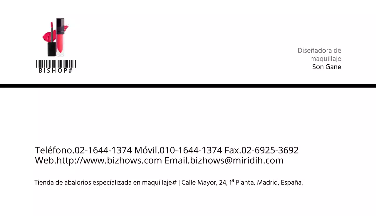 Tienda de abalorios especializada en maquillaje