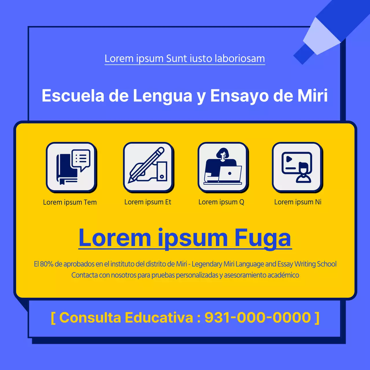 Promoción sencilla del lanzamiento de un libro en púrpura y fluorescencia