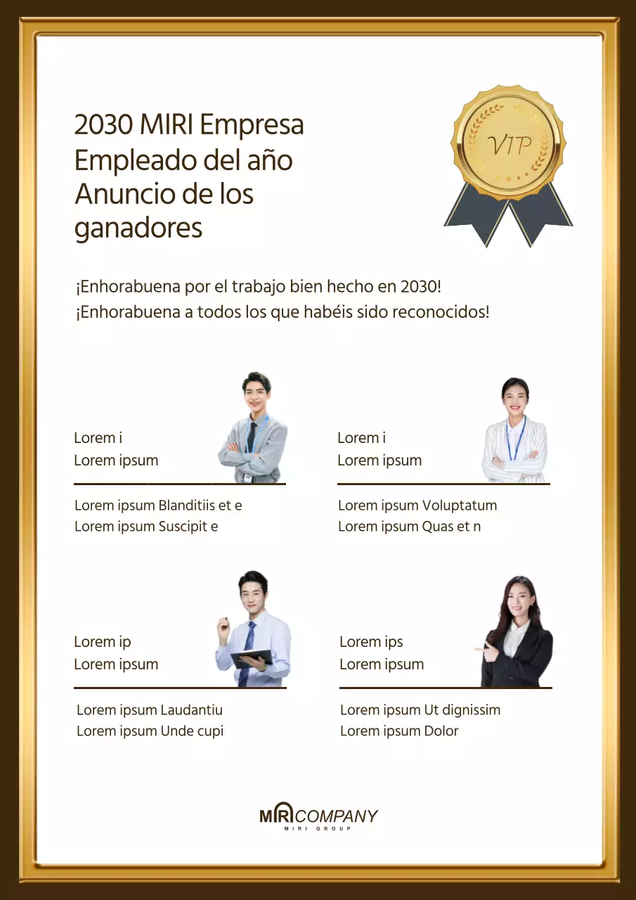 Anunciamos los ganadores de nuestros premios a los empleados, enmarcados con esmero