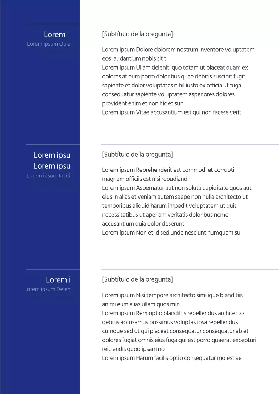 Una carta de presentación limpia y sencilla con un esquema de color azul