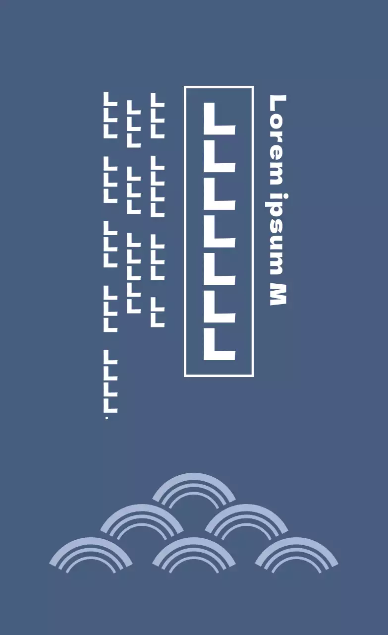 Etiqueta azul ilustrada del estuche de regalo