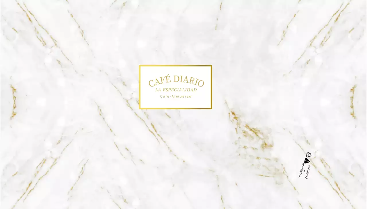 Diseño de vaso de papel de cafetería con motivo de mármol