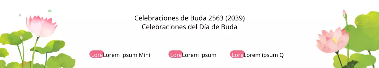 Banderola del Día de Buda