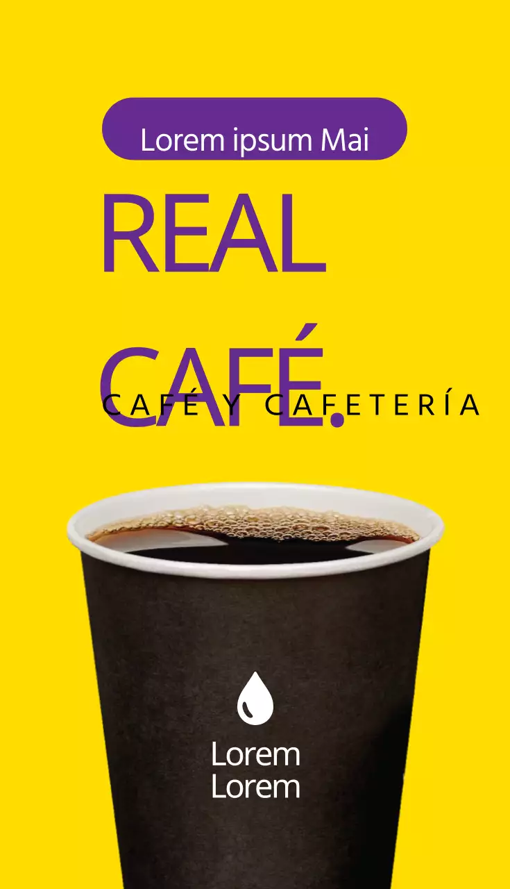 Café, tarjetas de visita con cupones