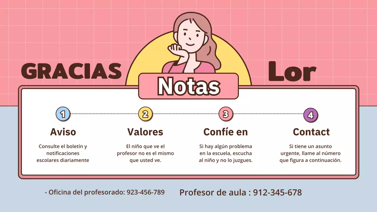 Presentación para una reunión de padres y profesores sobre un tema escolar