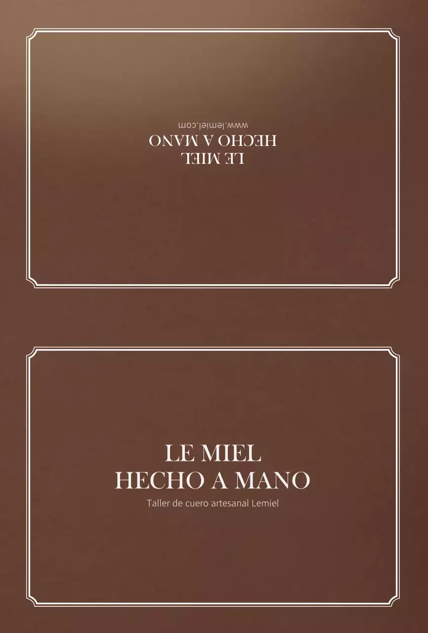 Textura de cuero marrón Lujosas postales de marroquinería hechas a mano