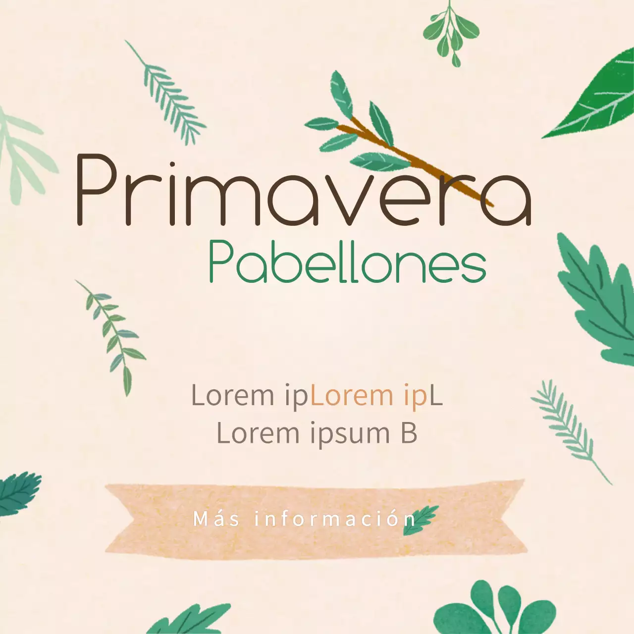 Venta de primavera_Ilustración de flores