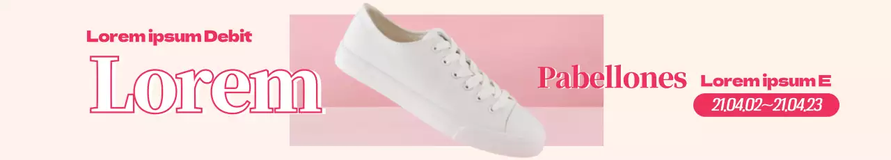 La foto rosa destaca las ofertas de calzado de primavera