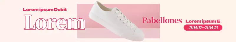La foto rosa destaca las ofertas de calzado de primavera