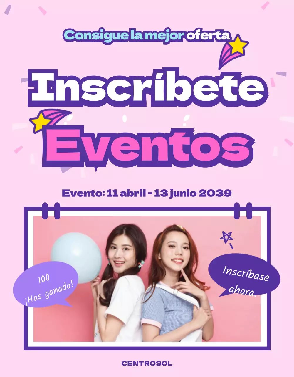 Eventos de inscripción