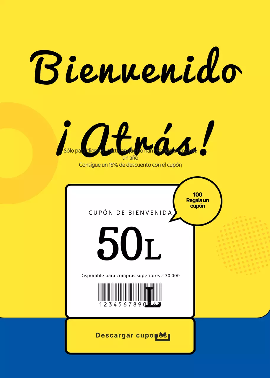 ¡Bienvenido de nuevo!