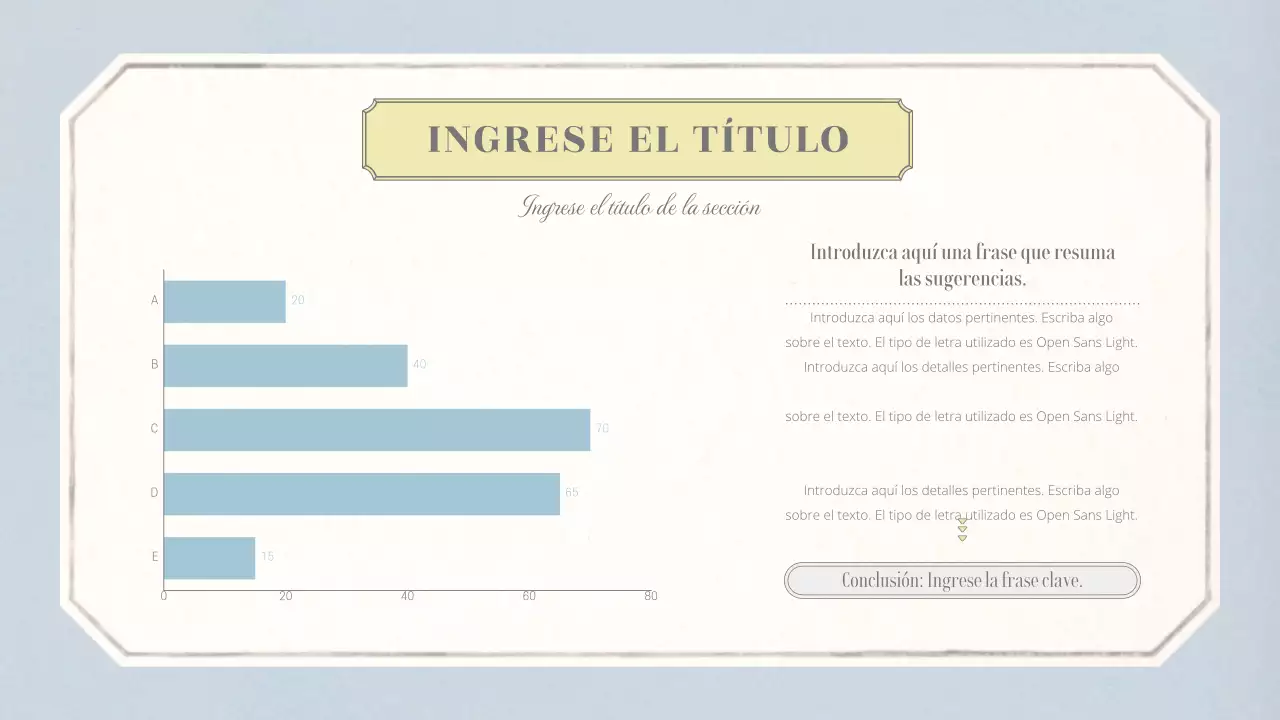 Diseño básico conceptual emocional con papel pintado vintage en beige y azul claro