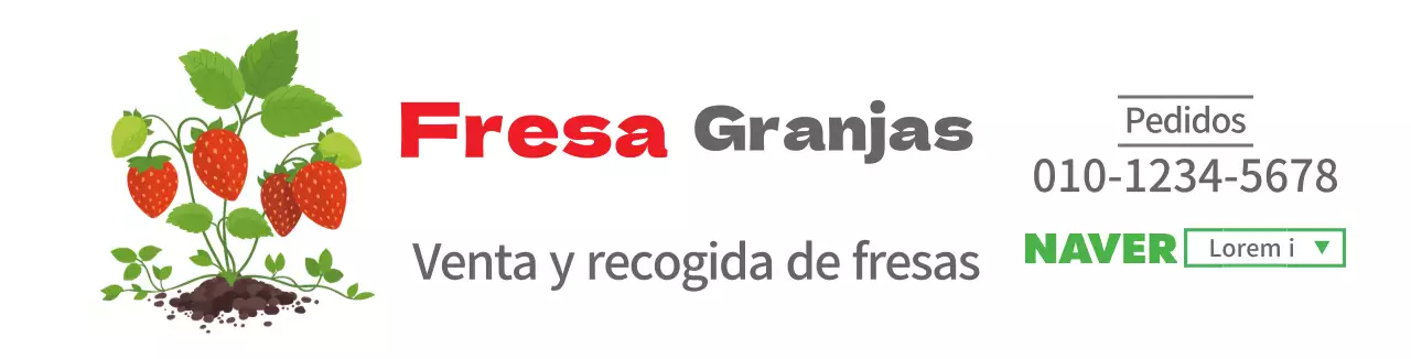 Fruta blanca ilustración promoción granja de fresas