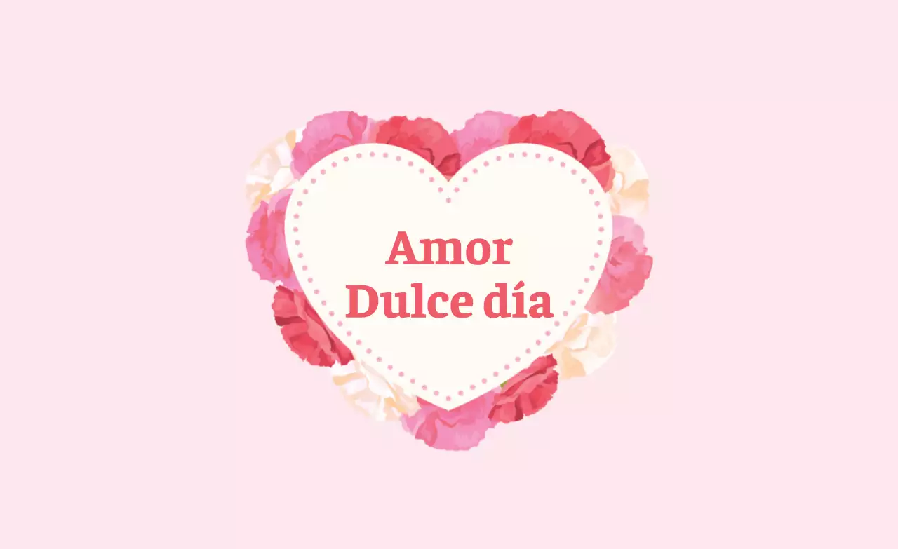 Etiqueta rosa ilustración corazón sentimental San Valentín