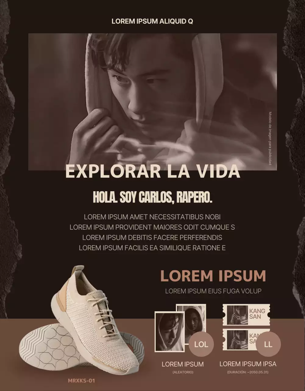 Una colaboración de calzado de senderismo en sepia y beige