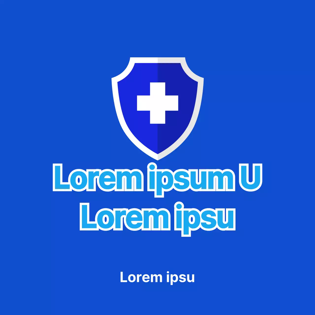 Pegatina médica Corona azul vacunado