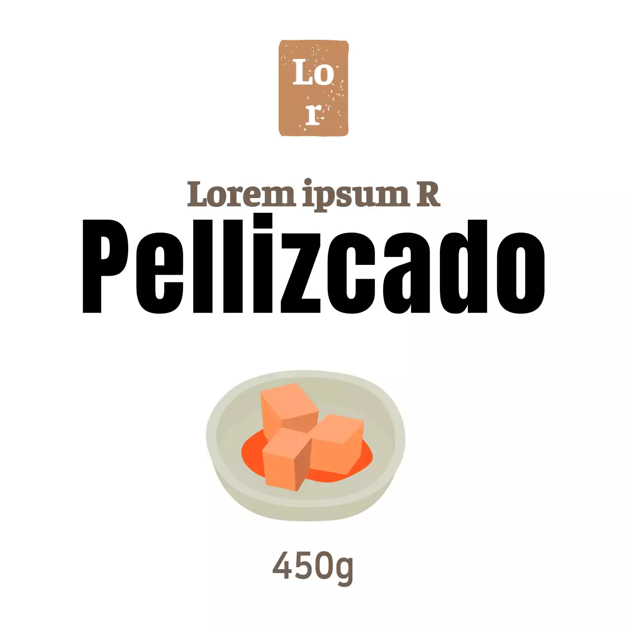 Adhesivo blanco para guarniciones delicatessen sencillas