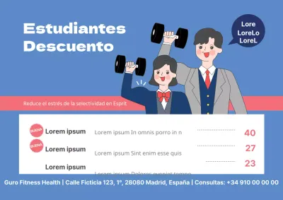 Descuento para estudiantes