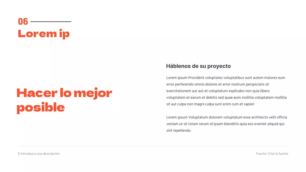 Presentaciones limpias