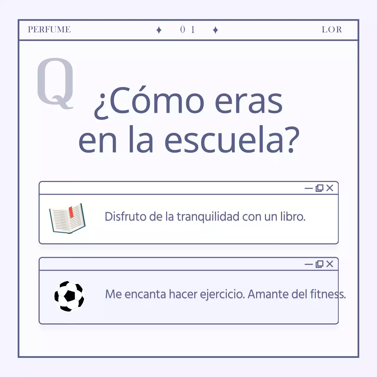 Tarjeta de prueba de perfume personalizada y sencillaDiseño de noticias