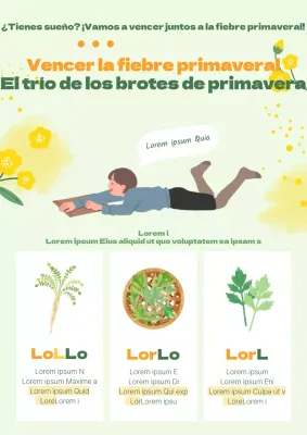 Cómo vencer la fiebre primaveral con estos frescos y verdes conceptos de ilustración en acuarela