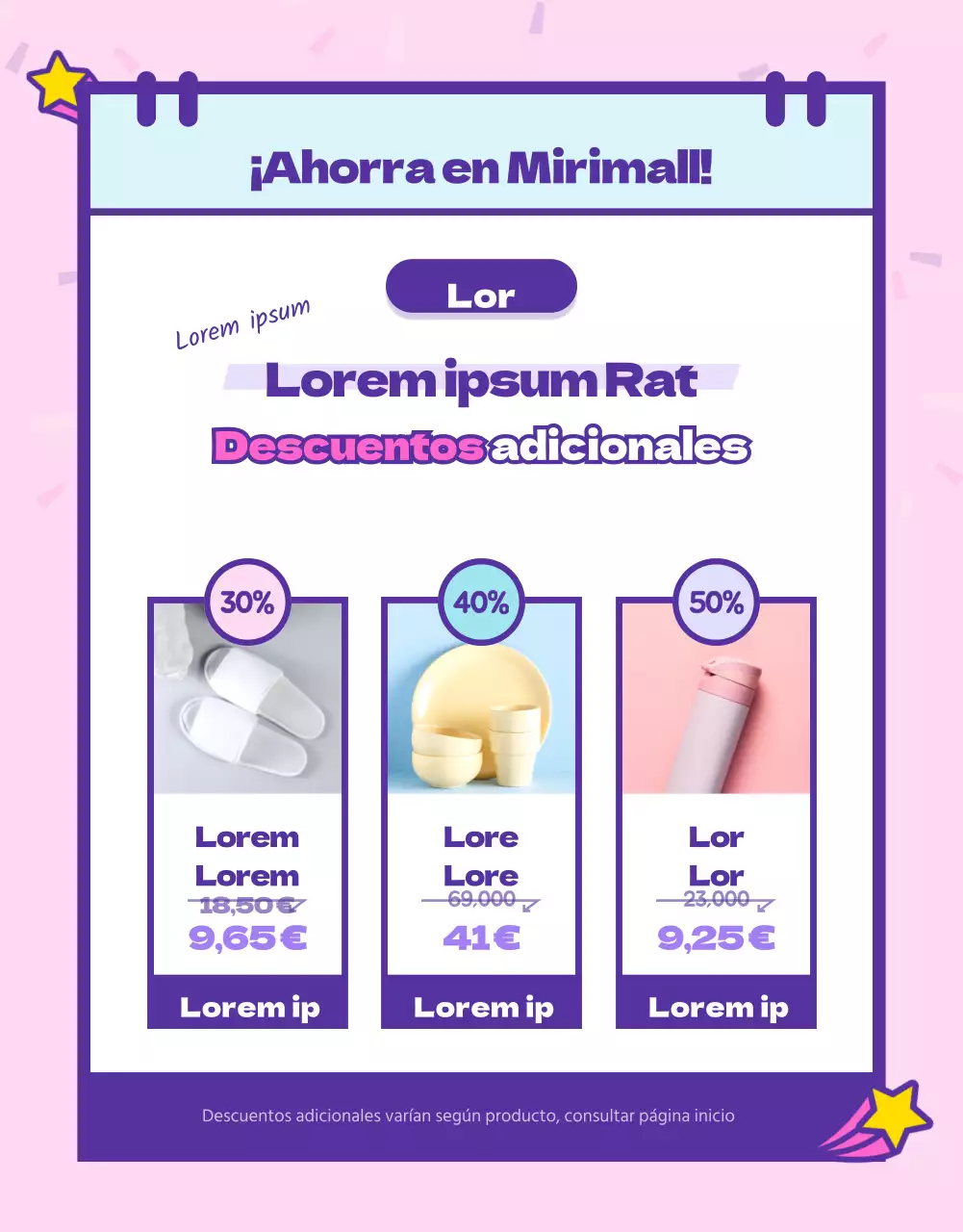 Eventos de inscripción