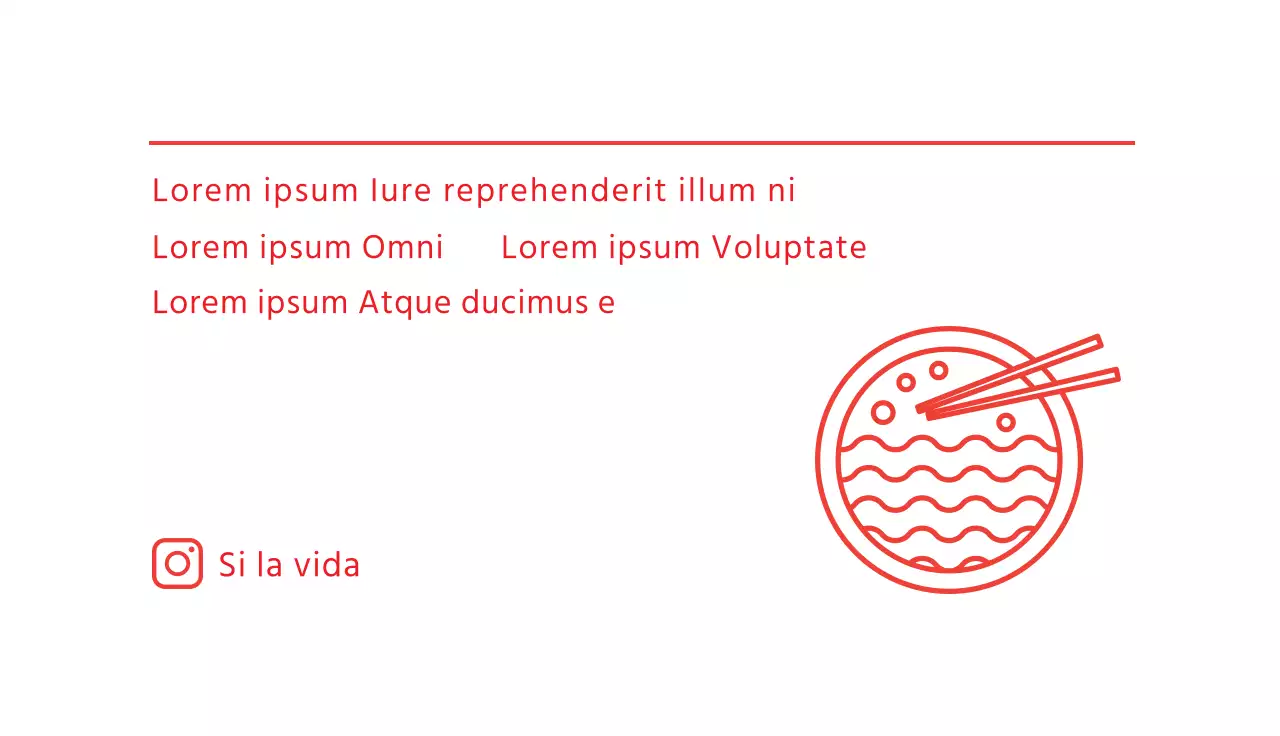 rojo ilustración sencillo restaurante ramen