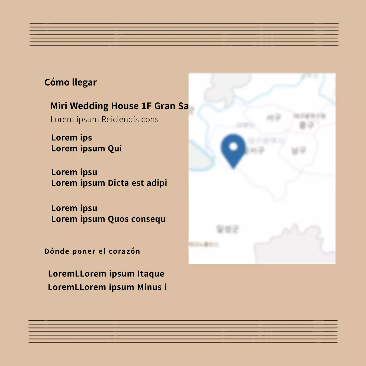 Invitación de boda naranja, invitación en formato CardNews