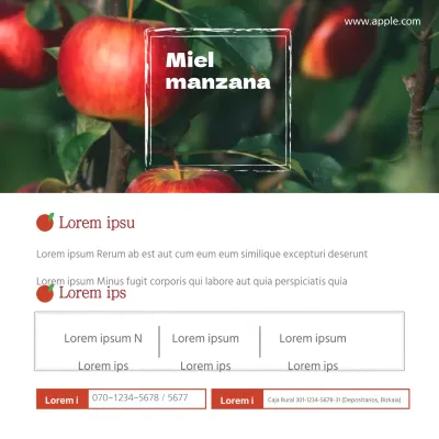 Manzanas endulzadas con miel