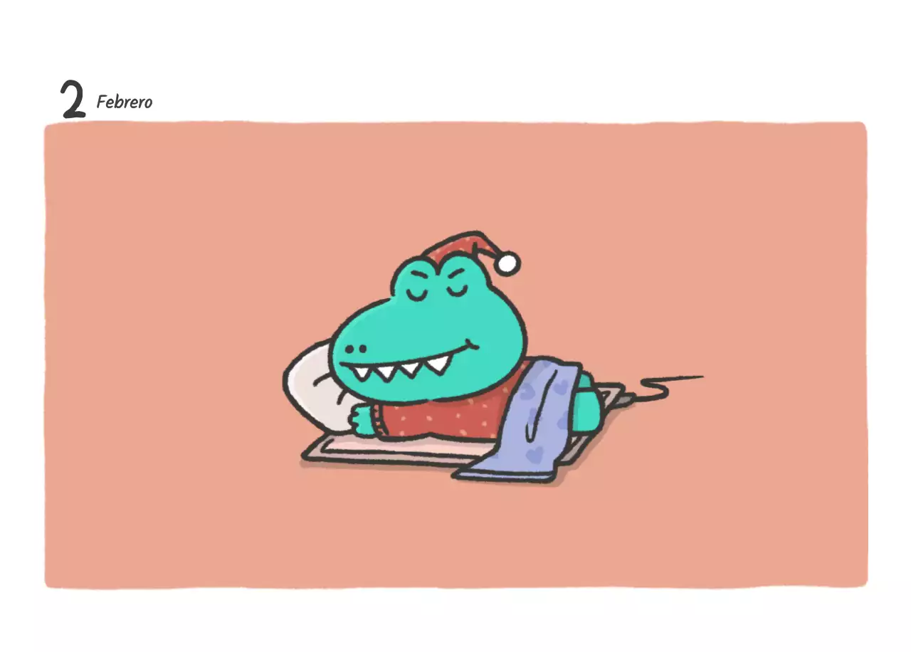 Un calendario con un bonito concepto de ilustración de Argo