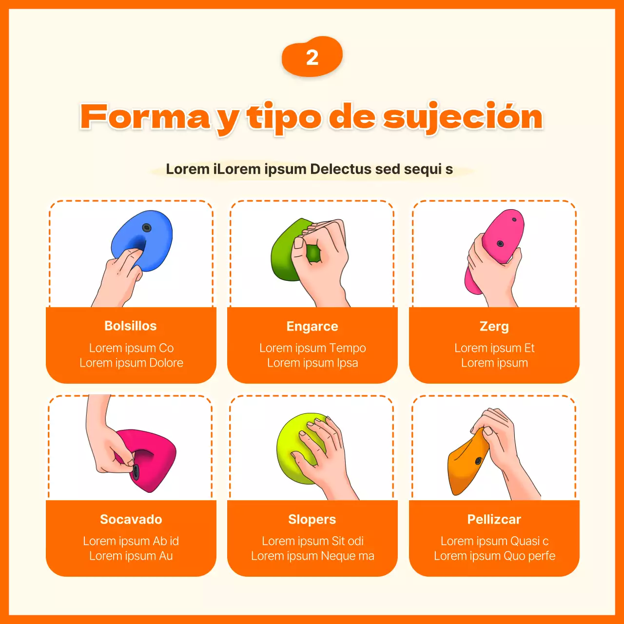 Información y contratación de Orange Illustrated Concept Sport Climbing