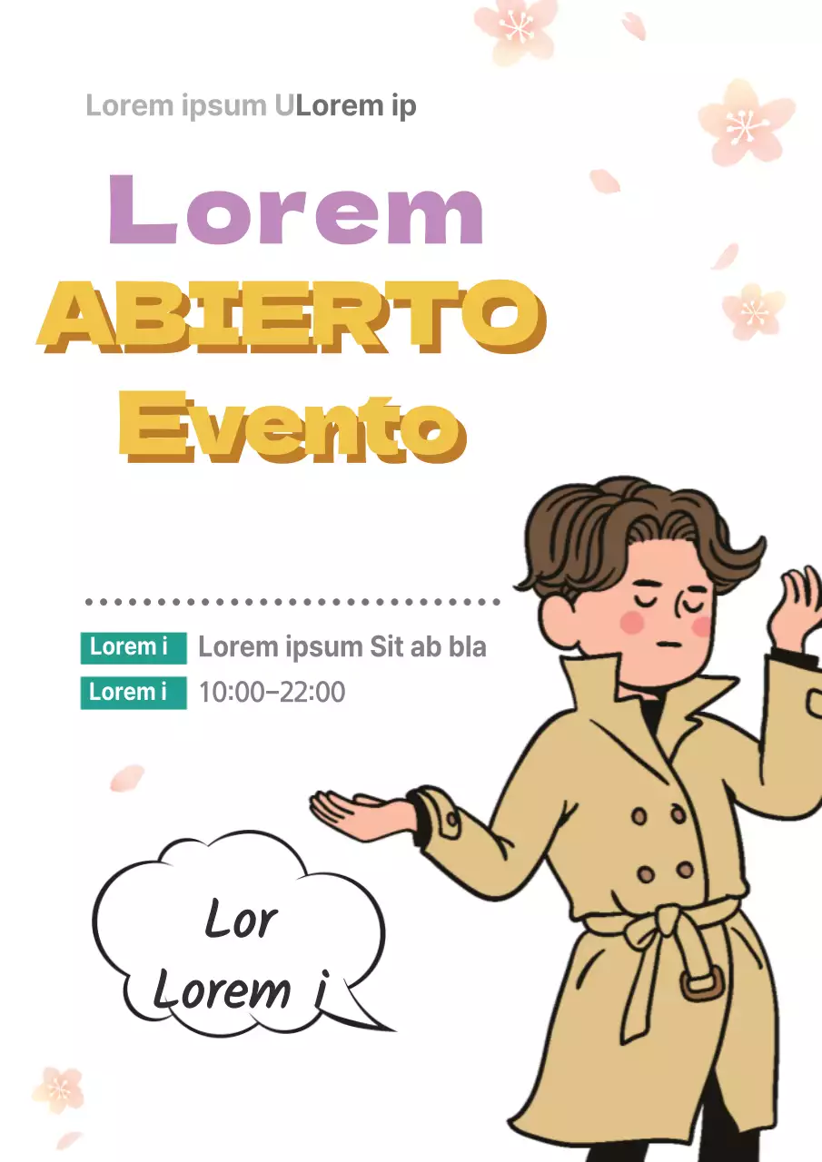 Promoción de un evento que anuncia la apertura de una tienda de cartas de tarot especializada en cartas de tarot con personajes florales