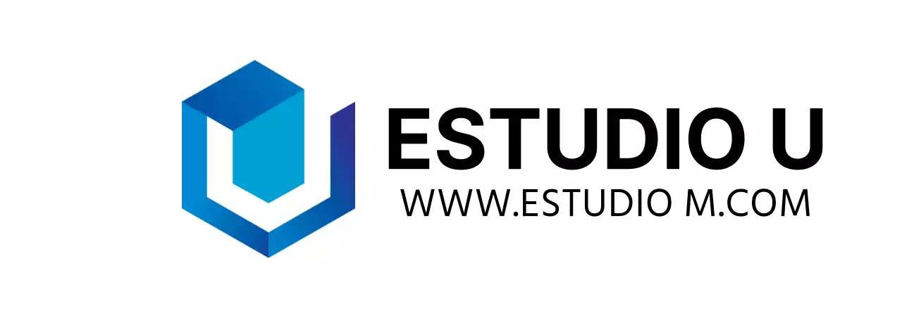 Logotipo comercial sencillo en blanco