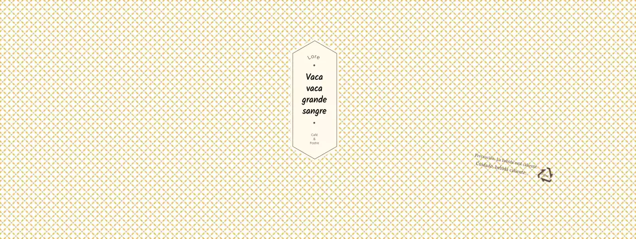 Café amarillo a cuadros