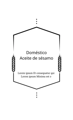 Ilustración en blanco etiquetas alimentarias tradicionales limpias