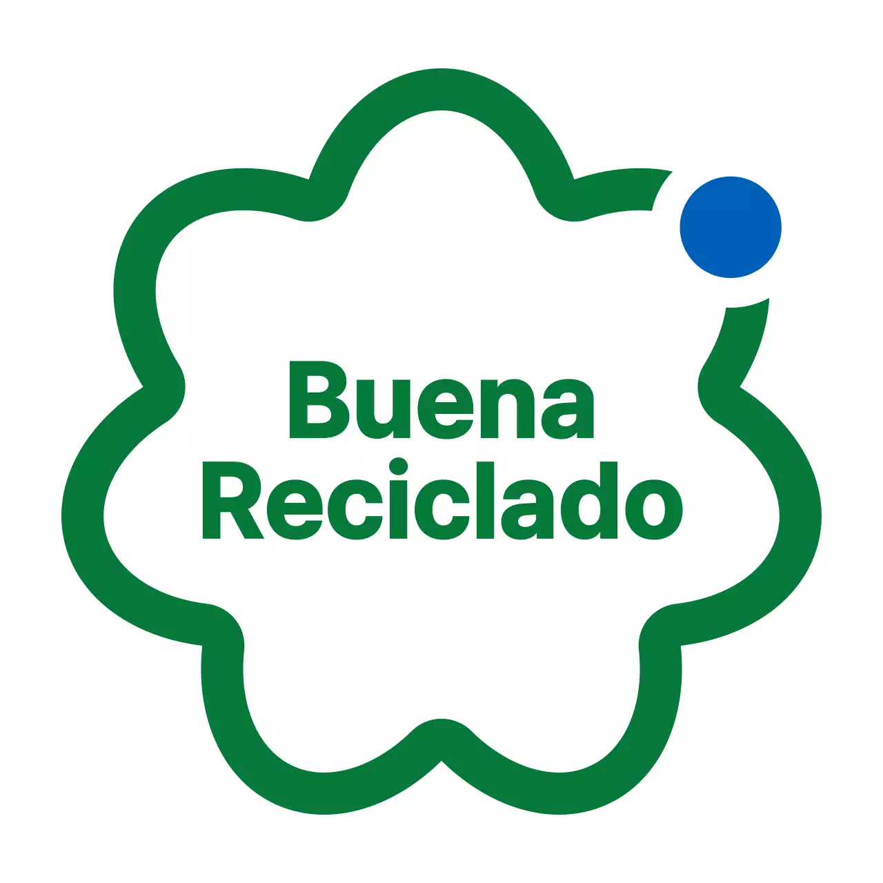 Combinación sencilla de icono y texto en verde y azul Campañas verdes