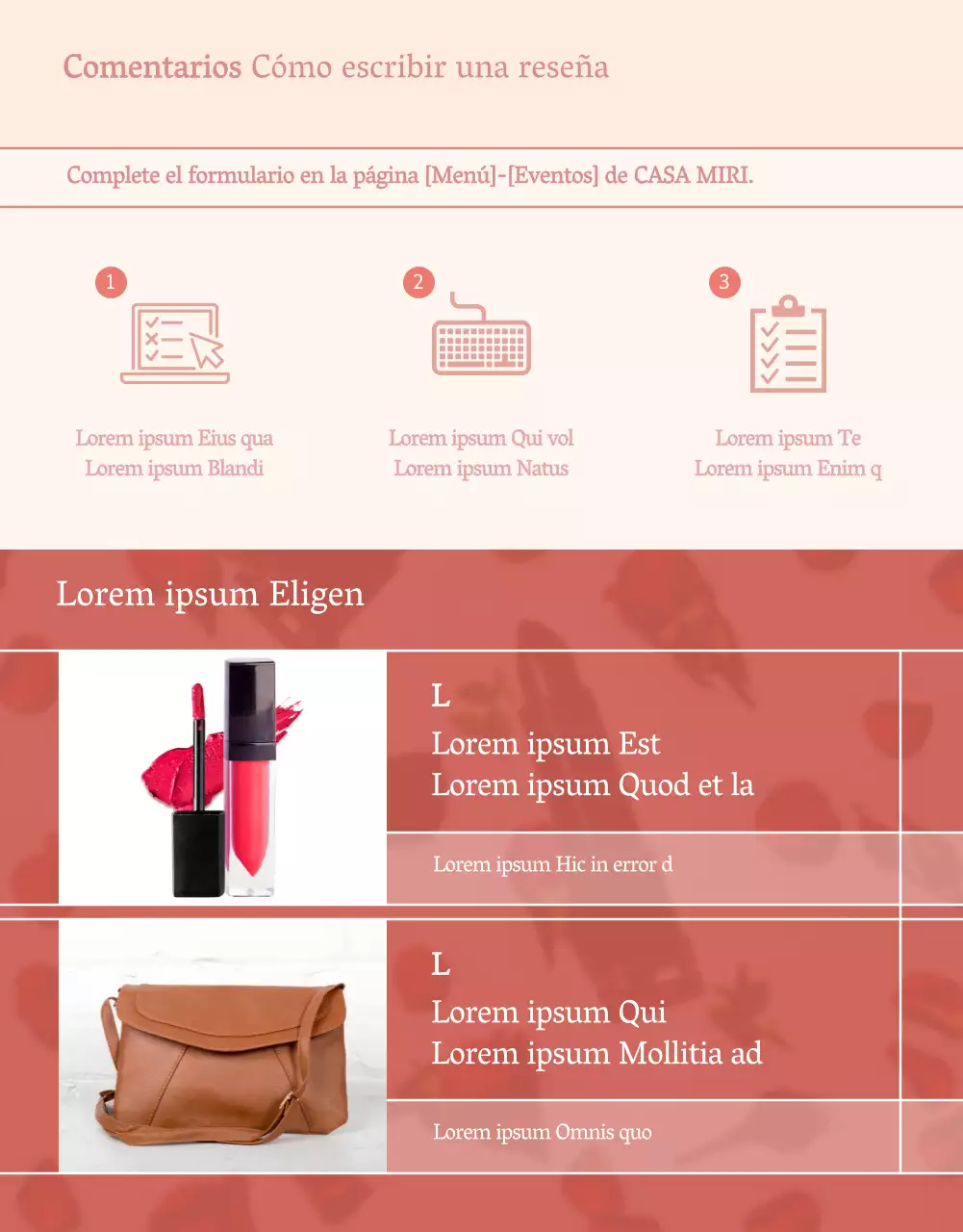 Barra de labios rosa estilo elegante