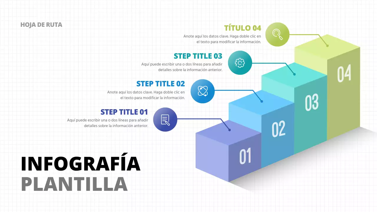 Una infografía de gráficos en cascada con un concepto limpio