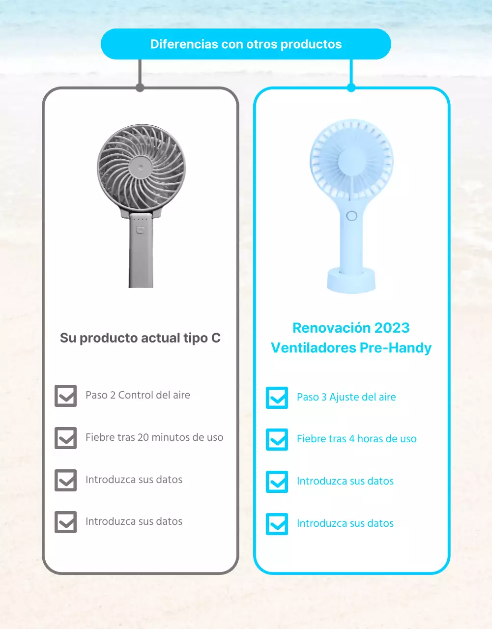 Cómo utilizar el miniventilador cool blue summer