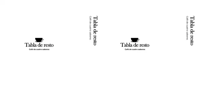 Logotipo de cafetería de estilo emocional y sencillo