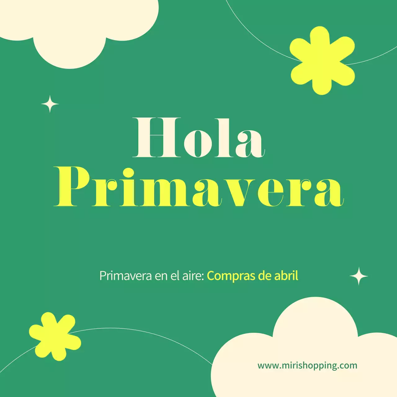 Un evento primaveral en un centro comercial verde y fresco