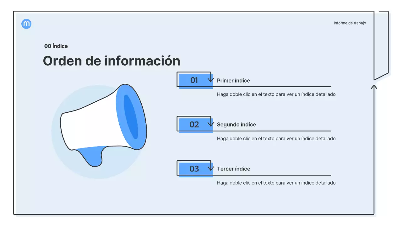 Formas de puntos con flechas azul claro kit de presentación empresarial