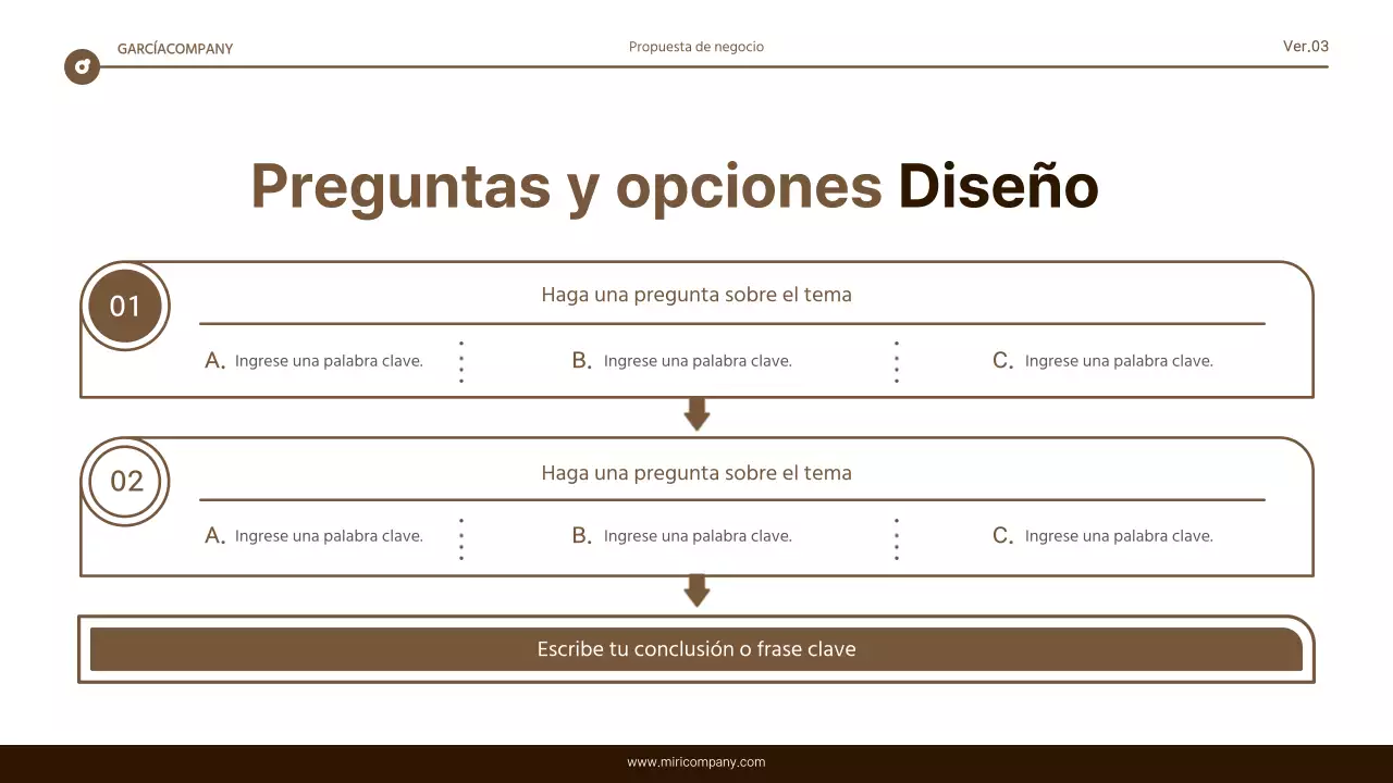 Informe de resaltado de texto sencillo en marrón y blanco