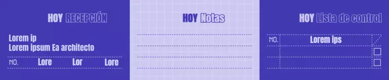 Concepto de recibo sencillo en azul marino y malva