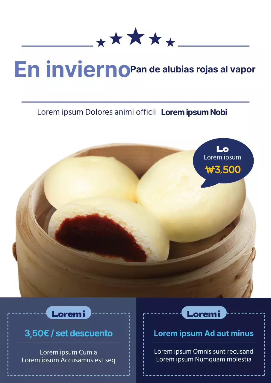 Evento del bollo al vapor azul