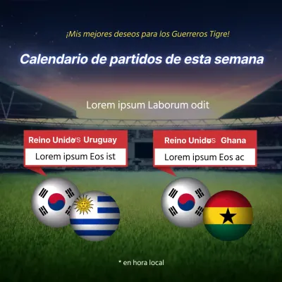 Copa Mundial de Fútbol Partidos de esta semana Anima a la selección coreana en los partidos internacionales de fútbol